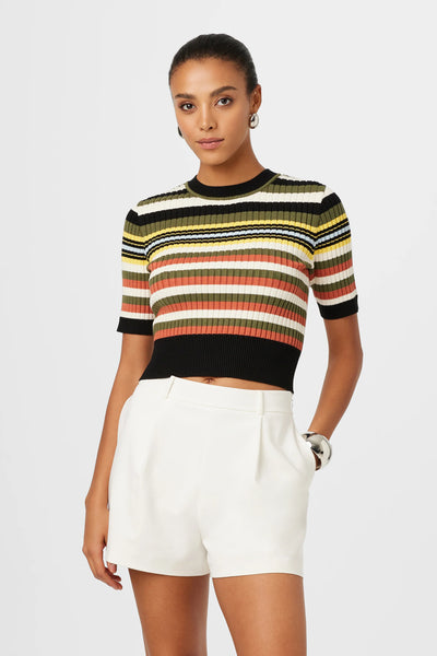 Nyla Short Sleeve Knit Sweater