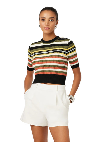 Nyla Short Sleeve Knit Sweater