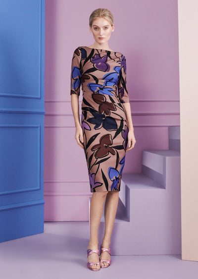 Day Dress - Brown Multi