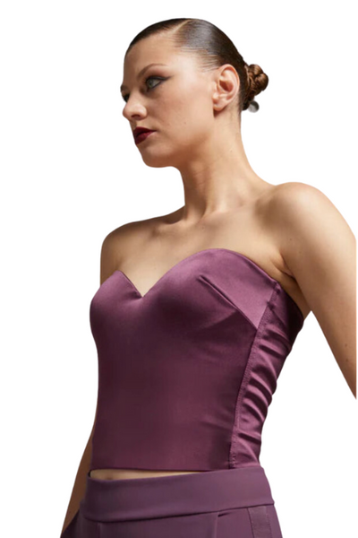 Chrystele Corset Top in Plum