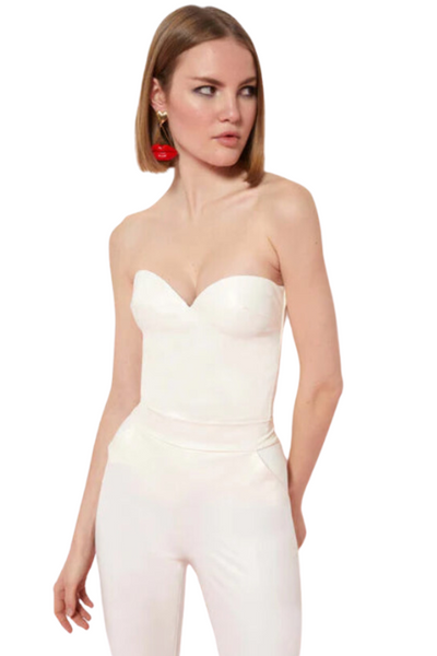 Chrystele Corset Top in Cream