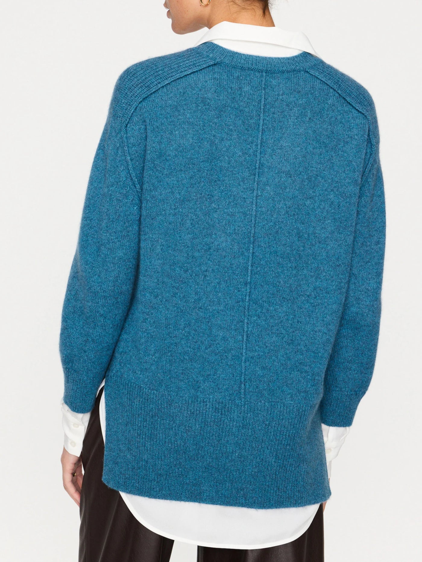 The Looker Layered V-Neck - Laguna Melange