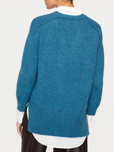 The Looker Layered V-Neck - Laguna Melange