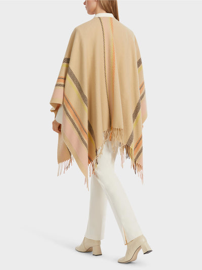 Cape with Fringes - Cream