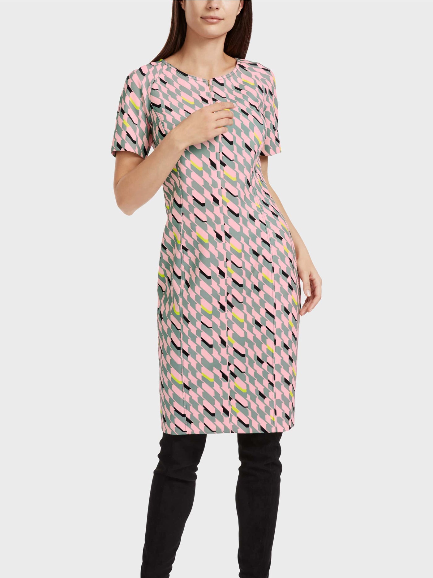 Pink Graphic Design Dress