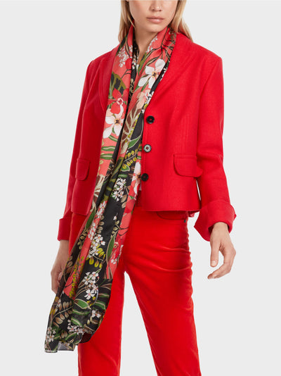 Short Straight Blazer - Red