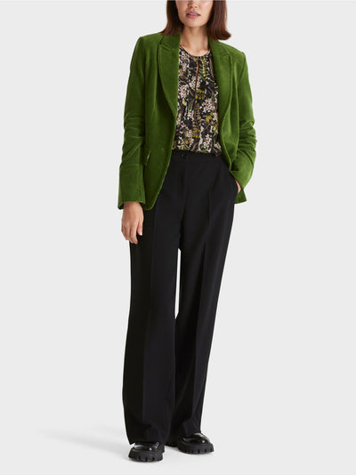 Trendy Corduroy Blazer - Green