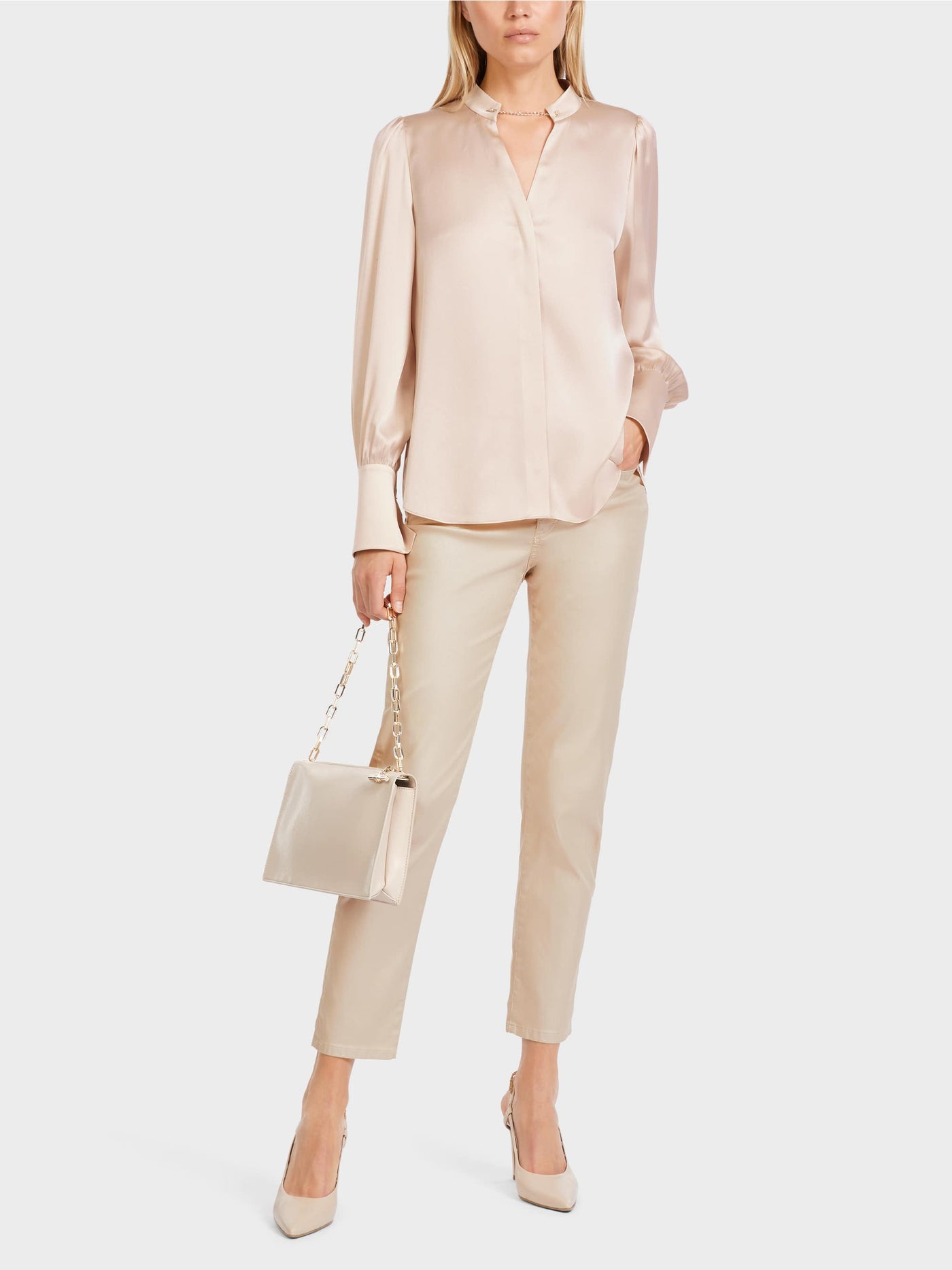 Elegant Silk Blouse - Soft Blossom