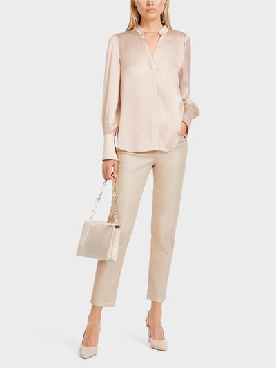 Elegant Silk Blouse - Soft Blossom