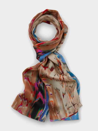 Print Silk Scarf