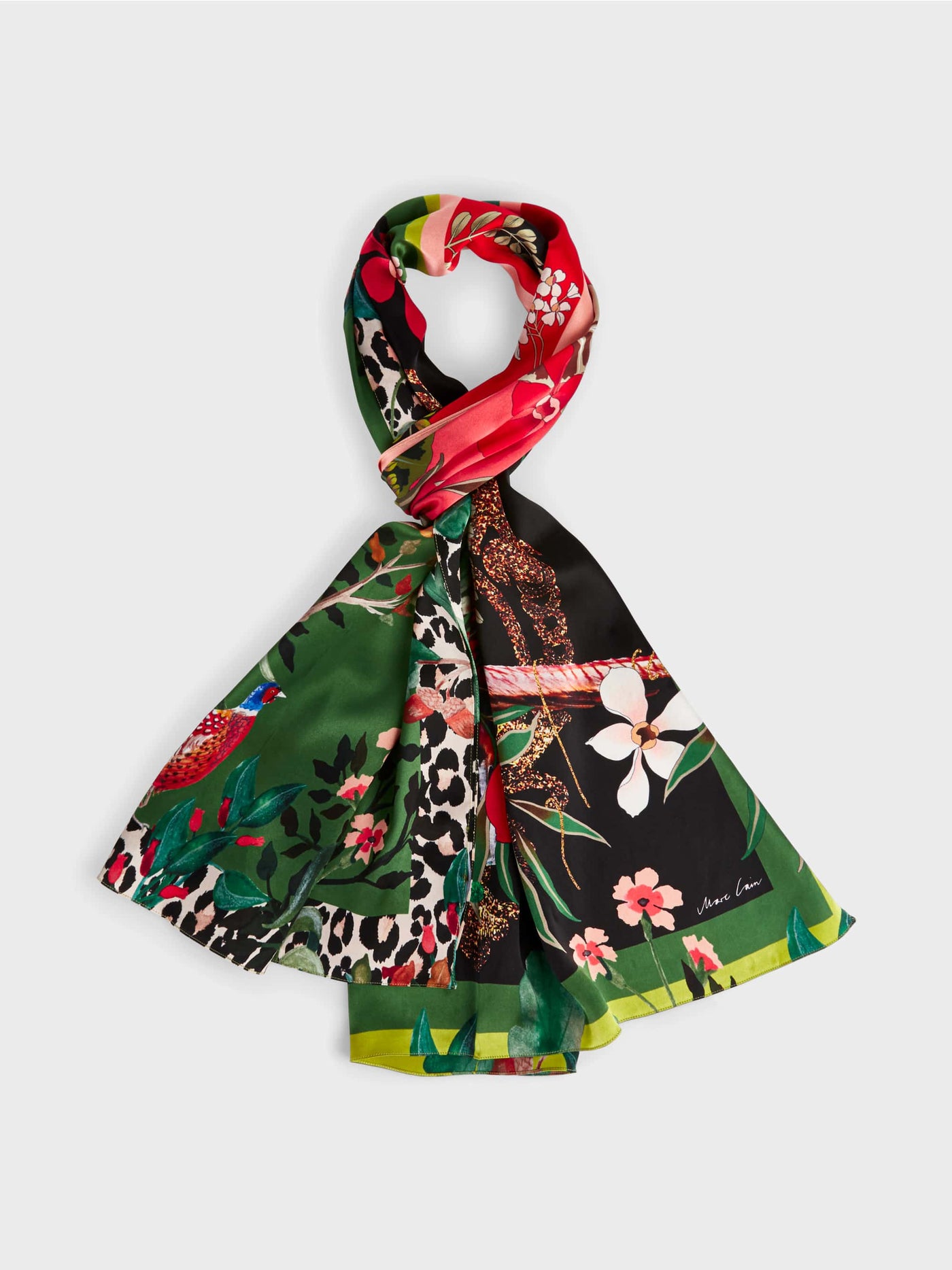 Silk Scarf with Pattern Mix