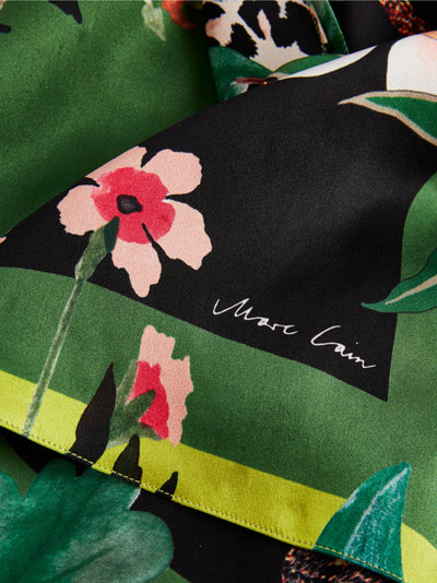 Silk Scarf with Pattern Mix