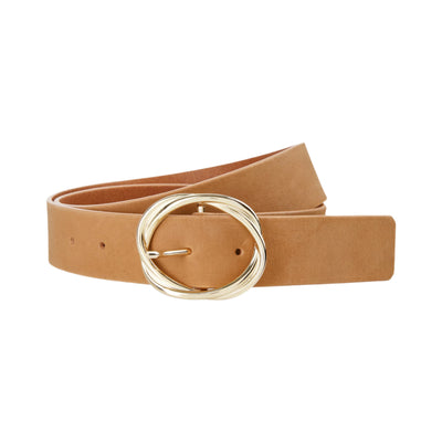 Nubuck Leather Belt - Toffee