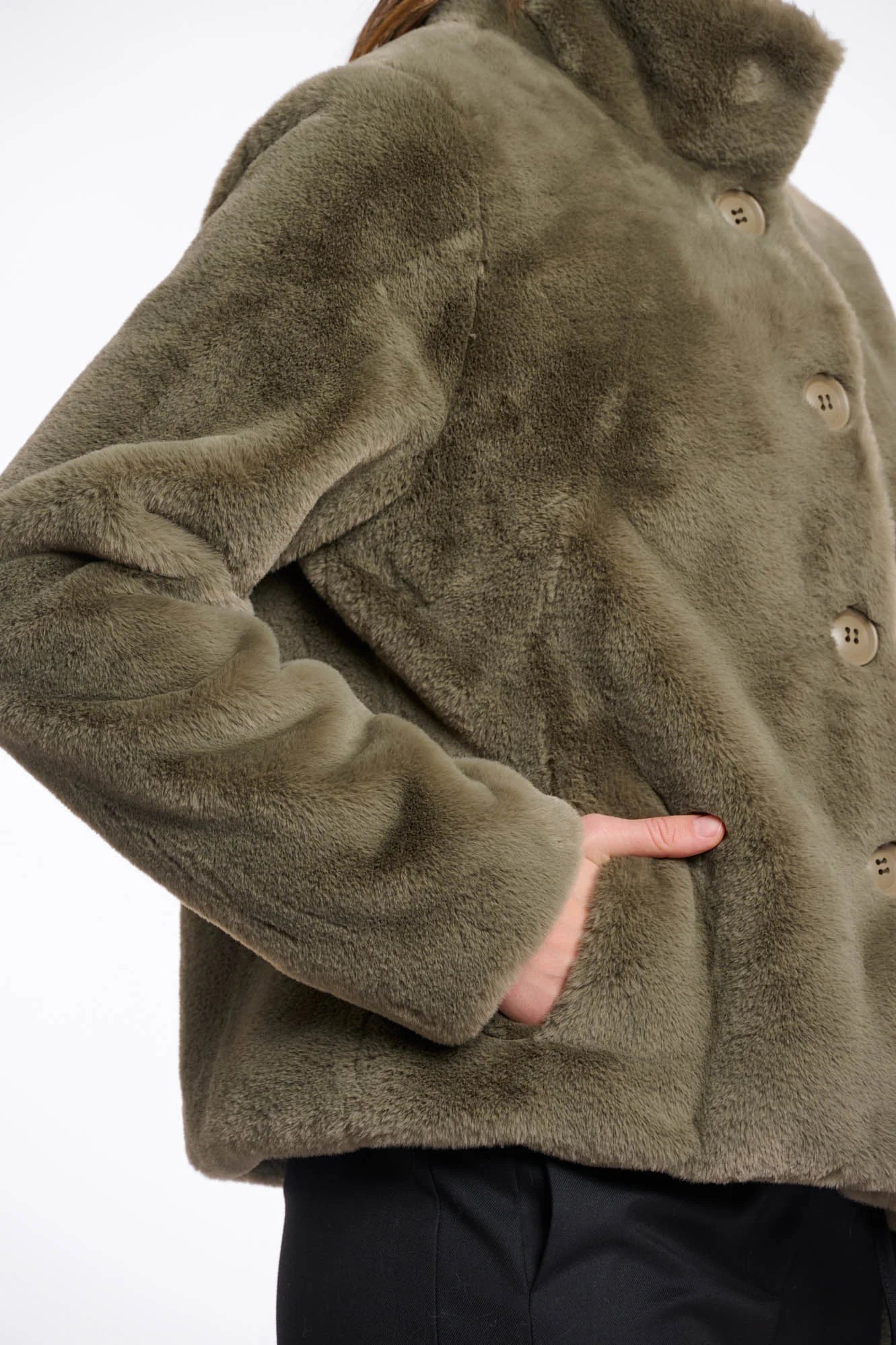 Vie Jacket in Green Ash