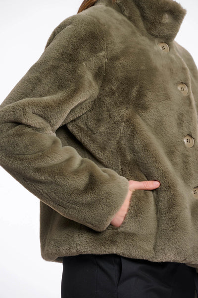Vie Jacket in Green Ash