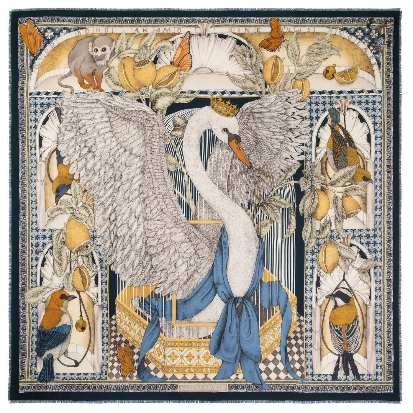 AVIARIUM MARIA WOOL SILK SHAWL