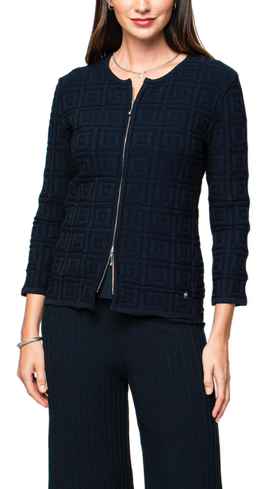 Zia Knit Jacket - Dark Navy