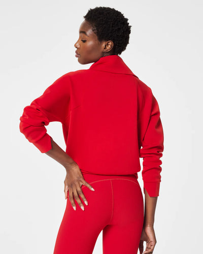 Air Essentials Half Zip in Spanx Red