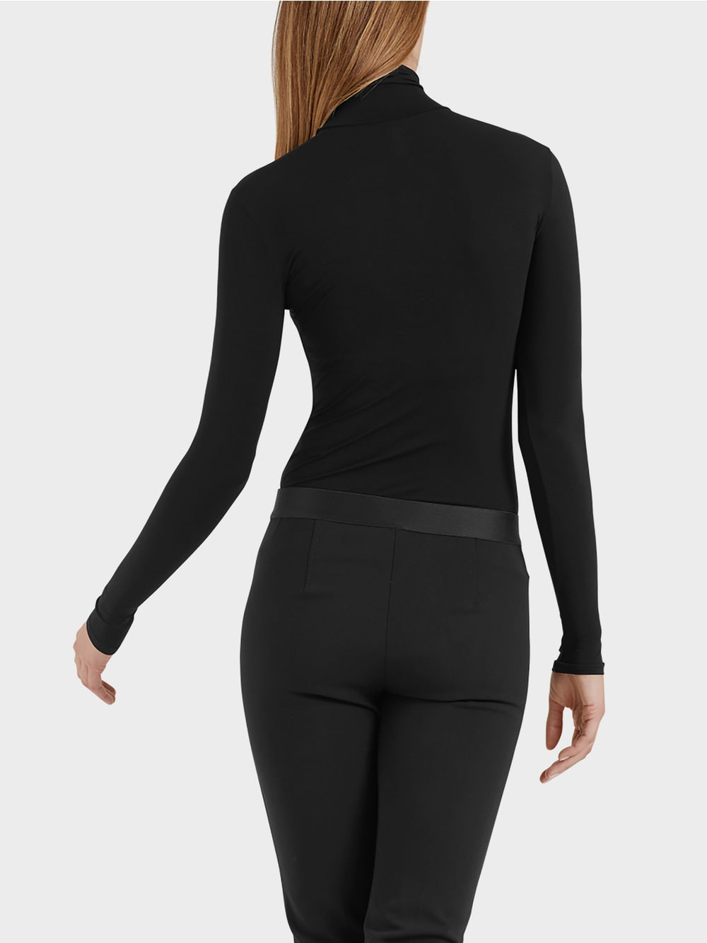 Long Sleeve Mock Neck - Black