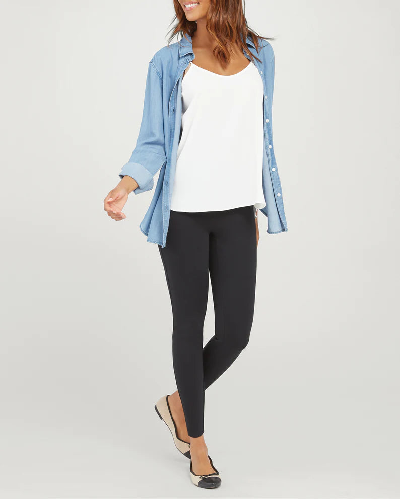 The Perfect Ankle Ponte Leggings - Classic Black