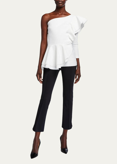 Nuccia Mix Jersey Pant in Black