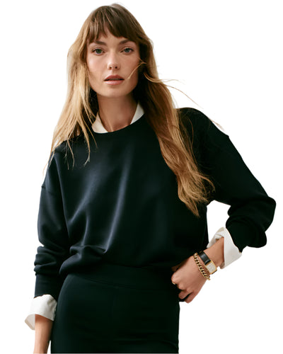 Air Essentials Crew in Very Black