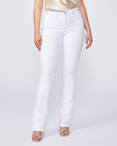 Hourglass High Rise Flaunt Bootcut in Crisp White