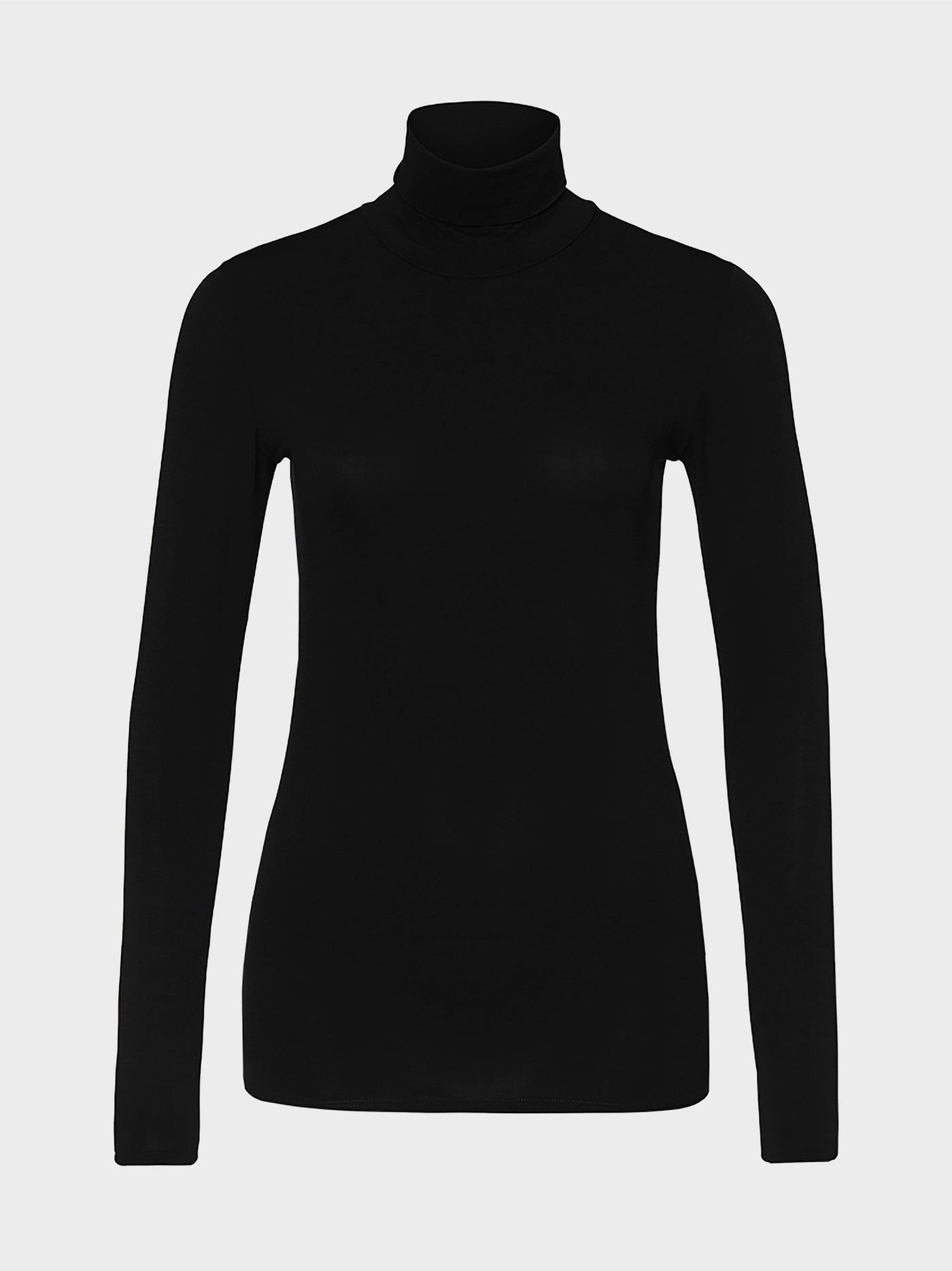 Long Sleeve Mock Neck - Black