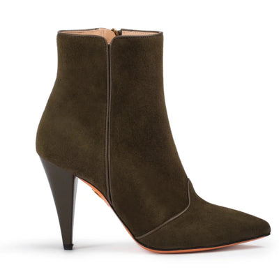 Charlie Boots in Green Suede