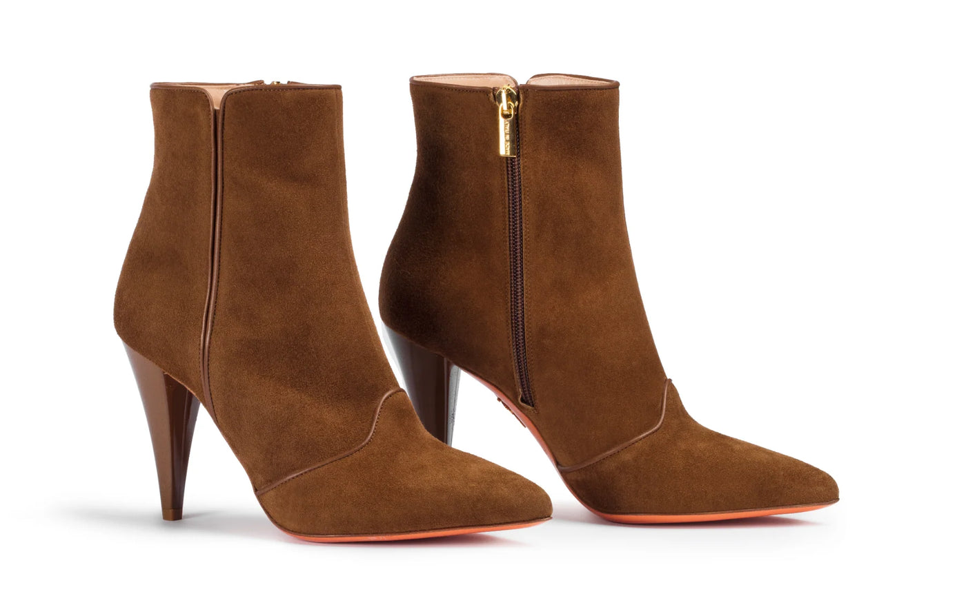 Charlie Boots in Hazelnut Suede