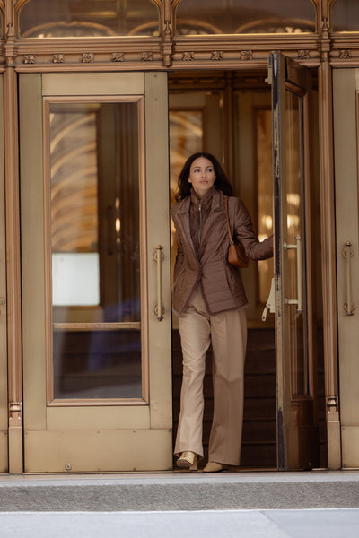 Mink Nylon Jacket in Mocca