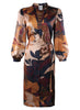 Franchesca Midi Dress in Etruscan Scroll