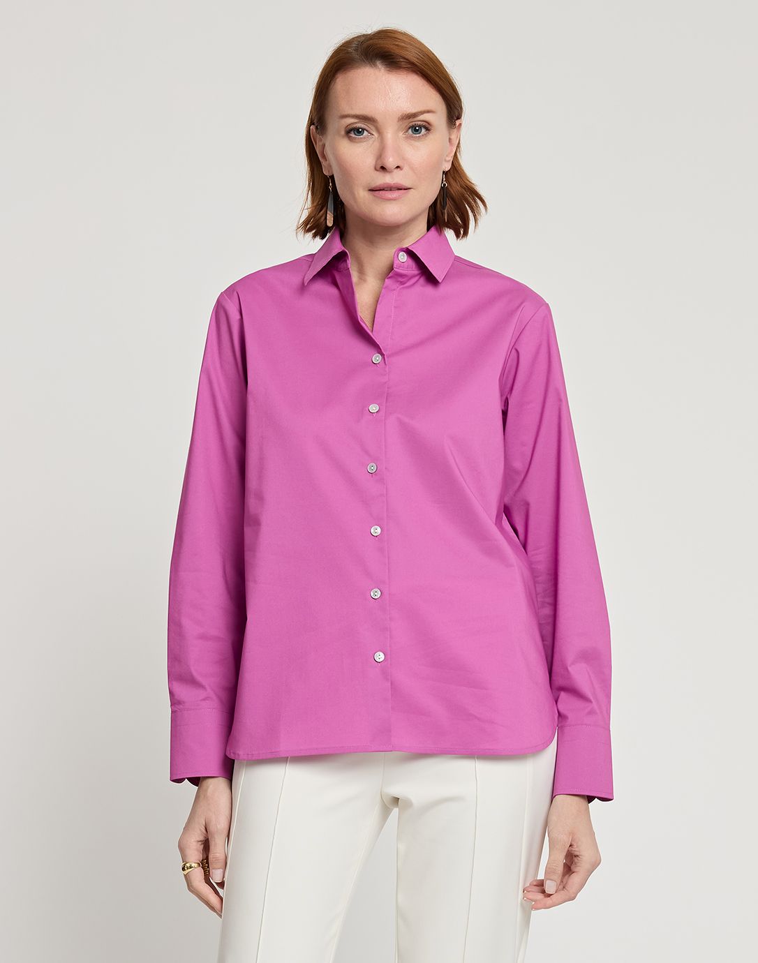 Long Sleeve Margot Blouse in Orchid