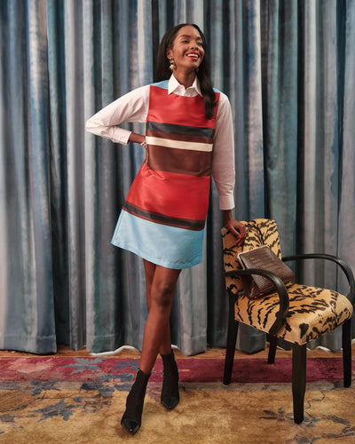 Sylvie Shift Dress in Sublime Stripe