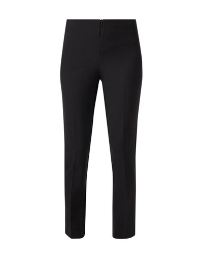 Front Zip Ankle Pant in Black