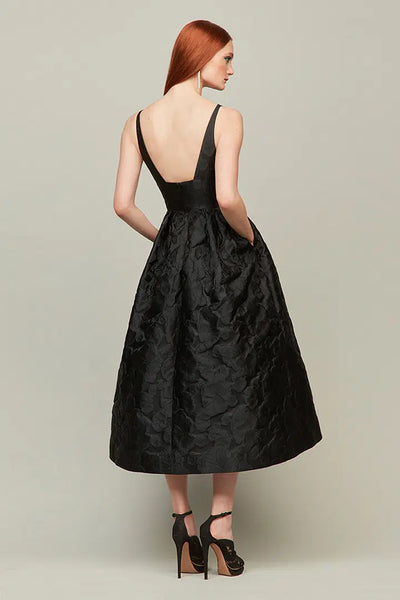 Black Jacquard Dress