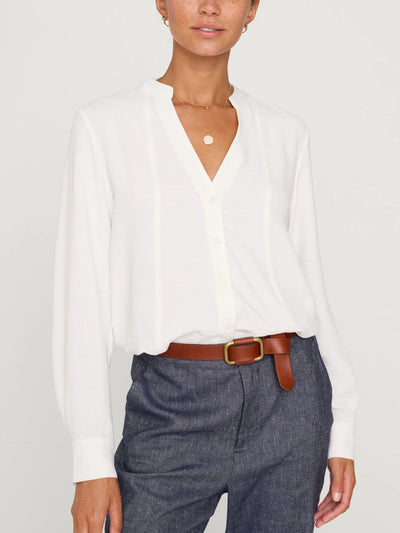 Galey Blouse in Salt White