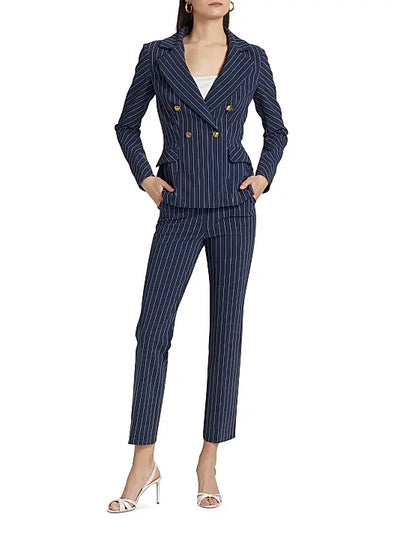 Goldas Pinstriped Double-Breasted Jacket in Gessato