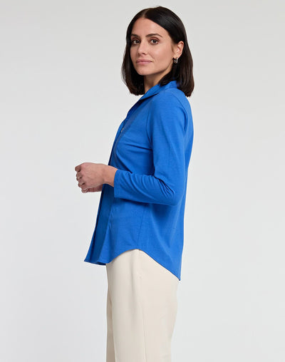 3/4 Sleeve Donna in Electric Blue