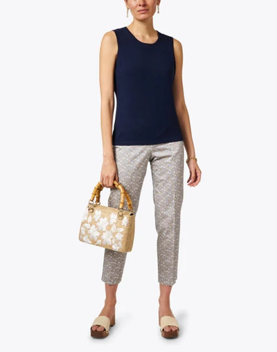 Sleeveless Shell in Navy