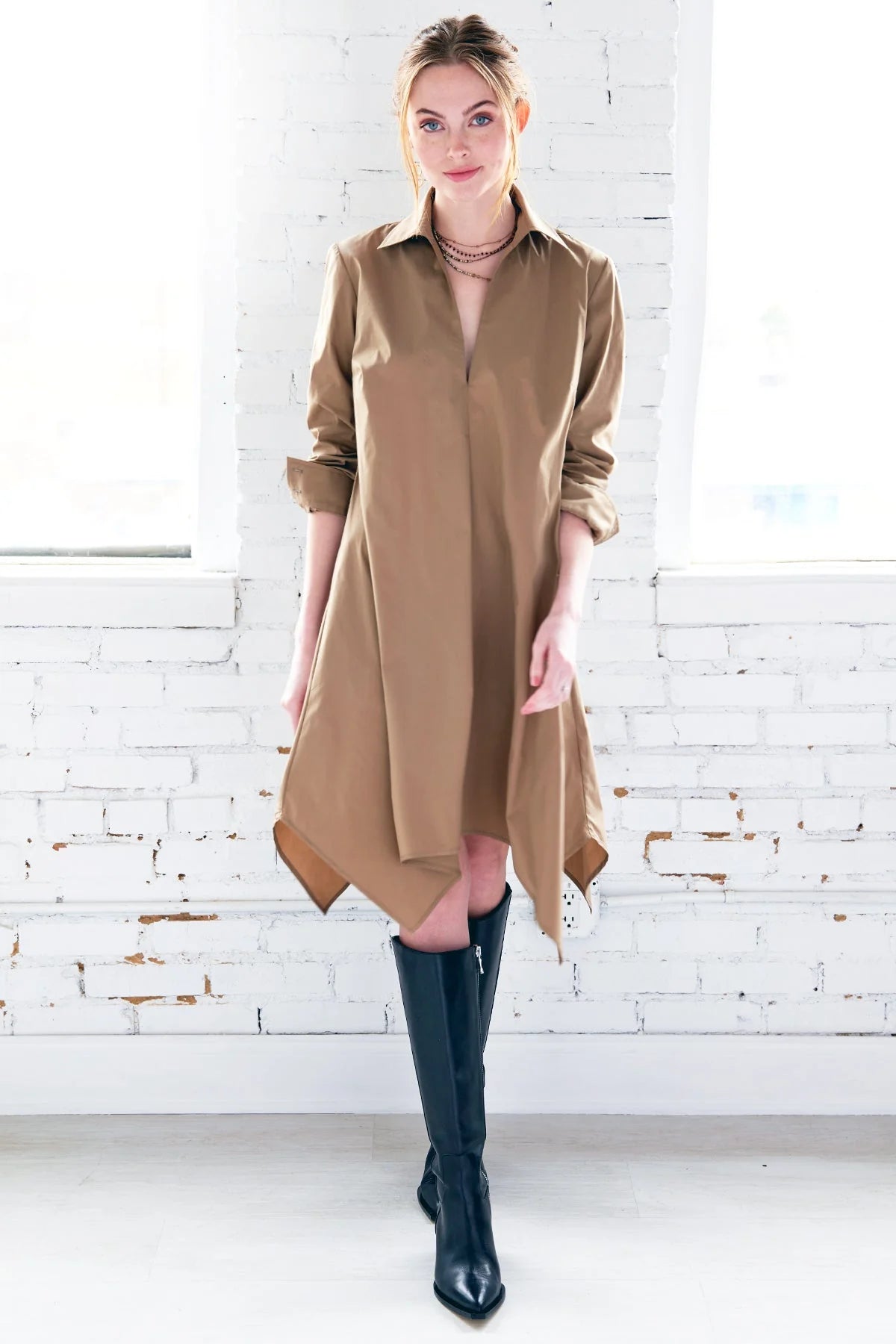 Harrison Float Dress Weathercloth: Olive