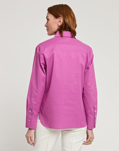 Long Sleeve Margot Blouse in Orchid