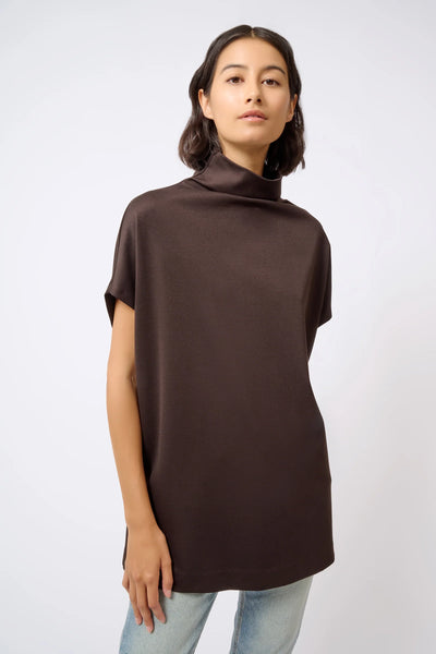 Ponte Funnelneck Top - Espresso