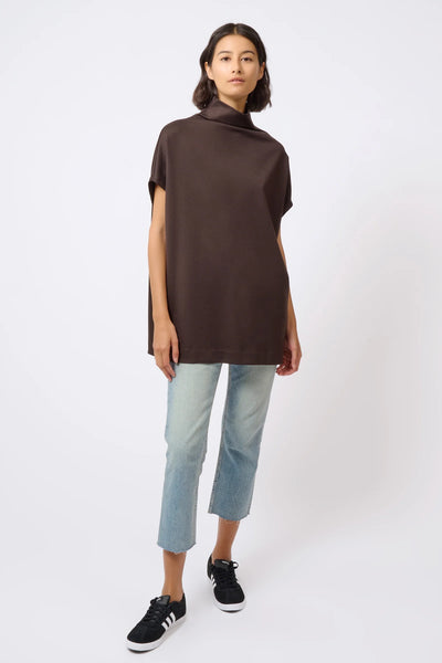 Ponte Funnelneck Top - Espresso