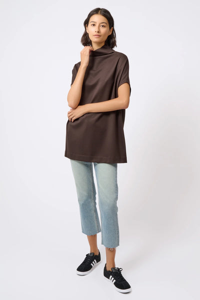 Ponte Funnelneck Top - Espresso