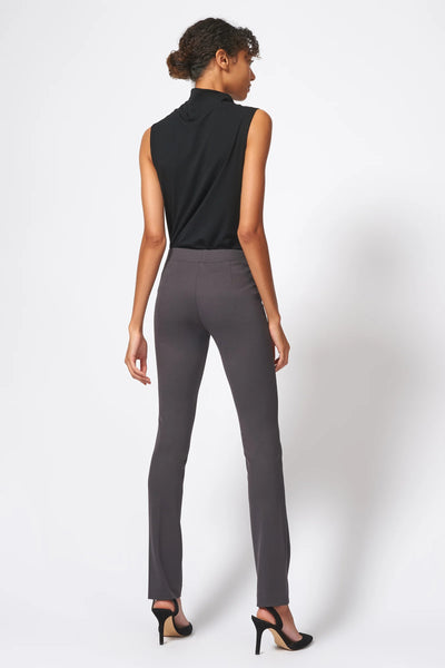 Pintuck Straight Leg Pant - Charcoal