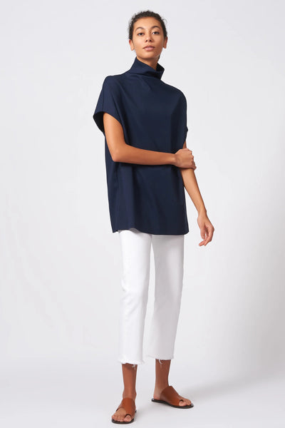 Ponte Funnelneck Top - Navy