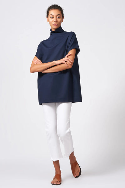 Ponte Funnelneck Top - Navy