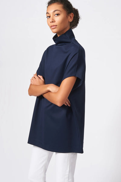 Ponte Funnelneck Top - Navy