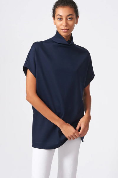 Ponte Funnelneck Top - Navy